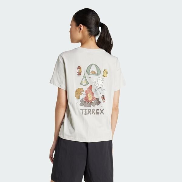 Adidas Mt W Polygene T JI8321 女 T恤 運動上衣 休閒短袖 米 亞版