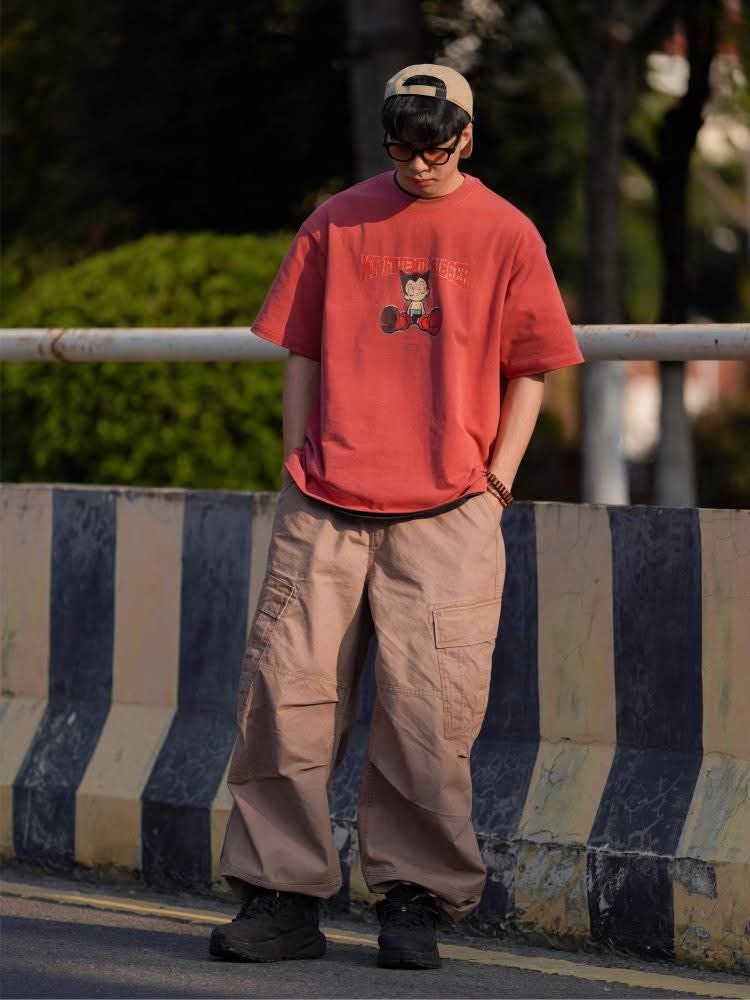 #預購 BTB 25SS 復古 水洗 做舊拼接 雙摺大口袋 多口袋 工裝長褲 兩色