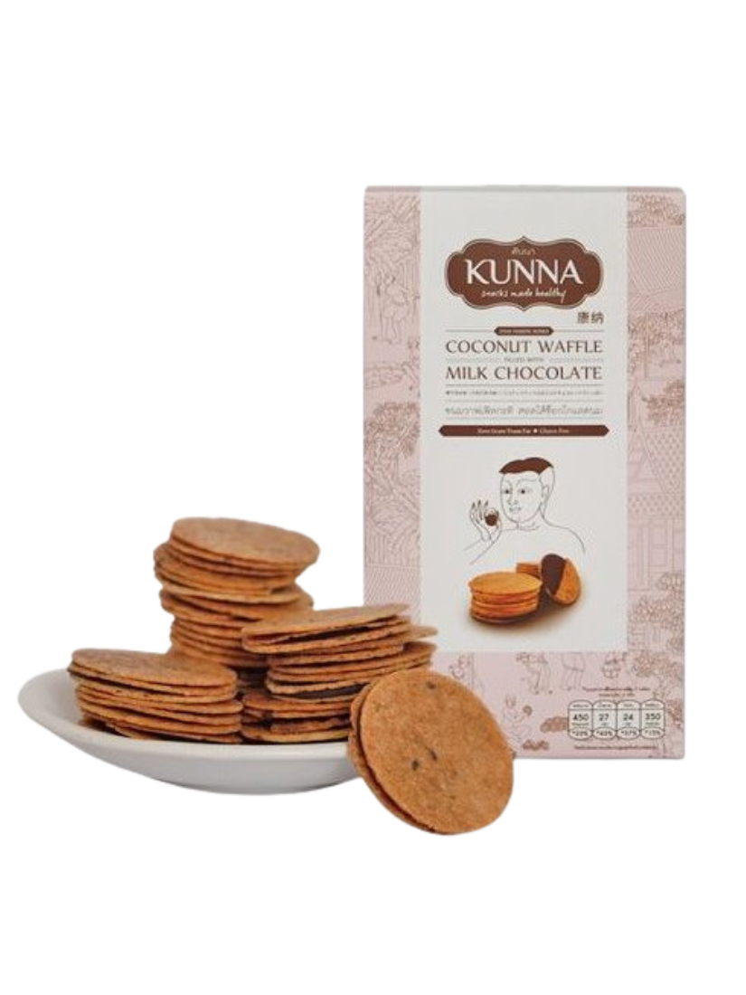 【 泰國連線 】KUNNA 康納 牛奶巧克力椰子煎餅/巧克力脆皮椰子杯