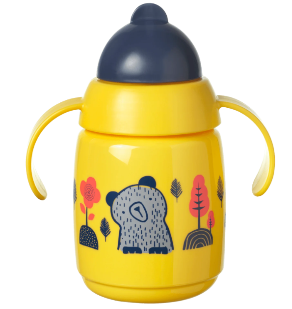 Tommee Tippee Superstar Antibacterial Double Ear Leak-proof Straw Learning Cup 300ml