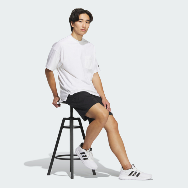 Adidas Pocket Tee JM2027 男 T恤 運動上衣 休閒短袖 白 亞版