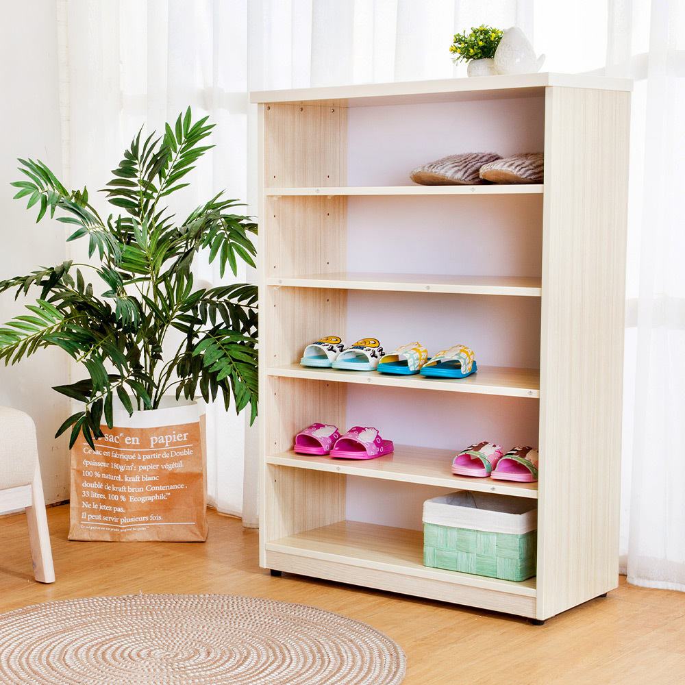 南亞塑鋼-2.2尺開放式五格收納櫃/置物櫃/鞋櫃