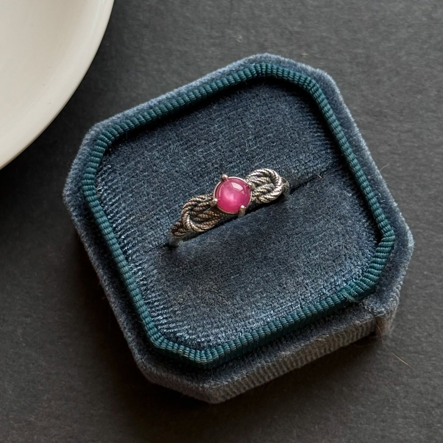 [原石] 紅寶石 925銀戒指 水晶戒指