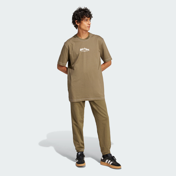 Adidas Wab Tee JP4476 男 T恤 運動上衣 休閒短袖 棉質 軍綠 棕 亞版