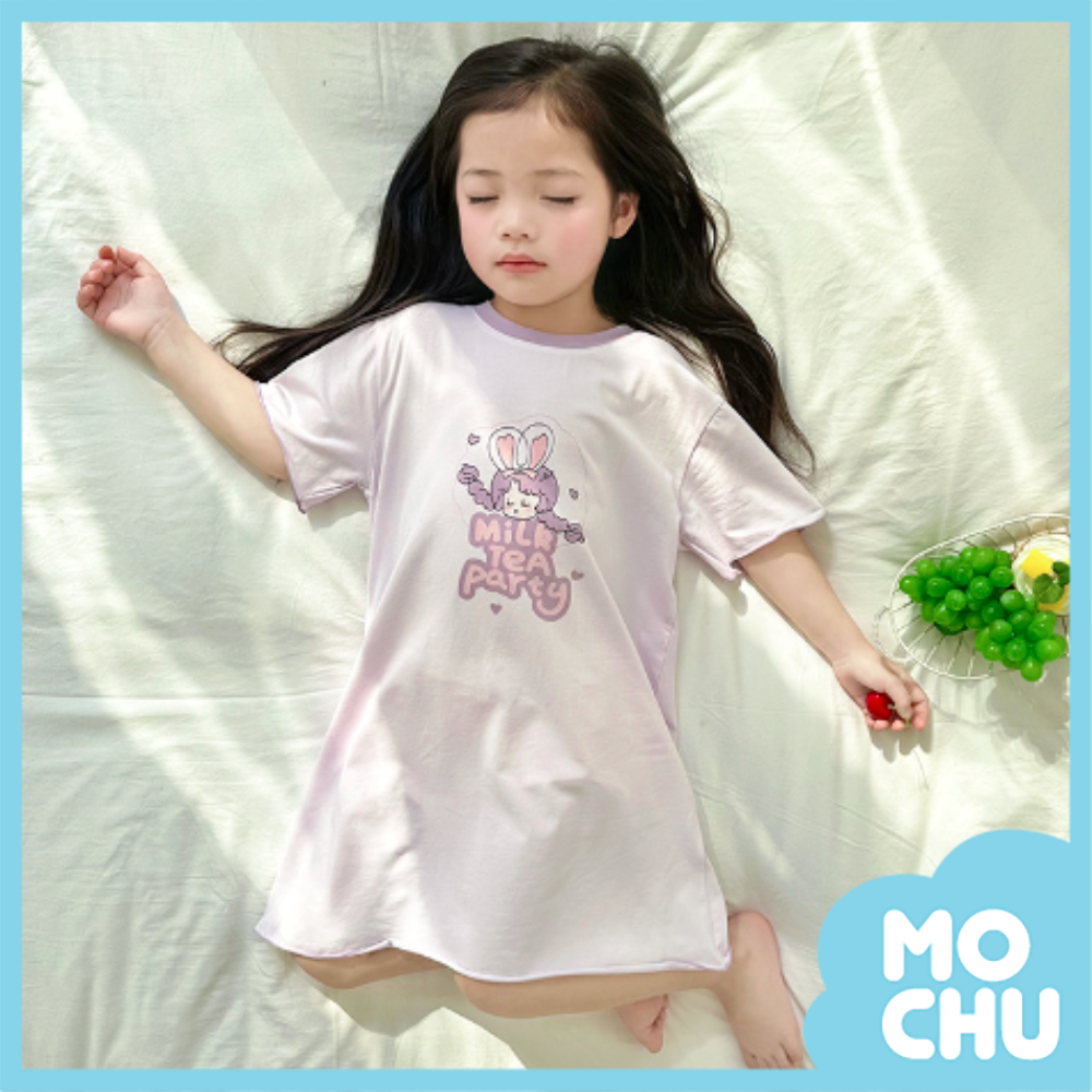 奶茶派對短袖家居連身裙