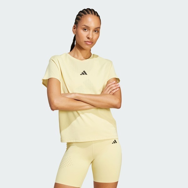 Adidas Airchill T 2.0 JX7430 女 T恤 運動上衣 休閒短袖 訓練 吸濕排汗 黃 亞版