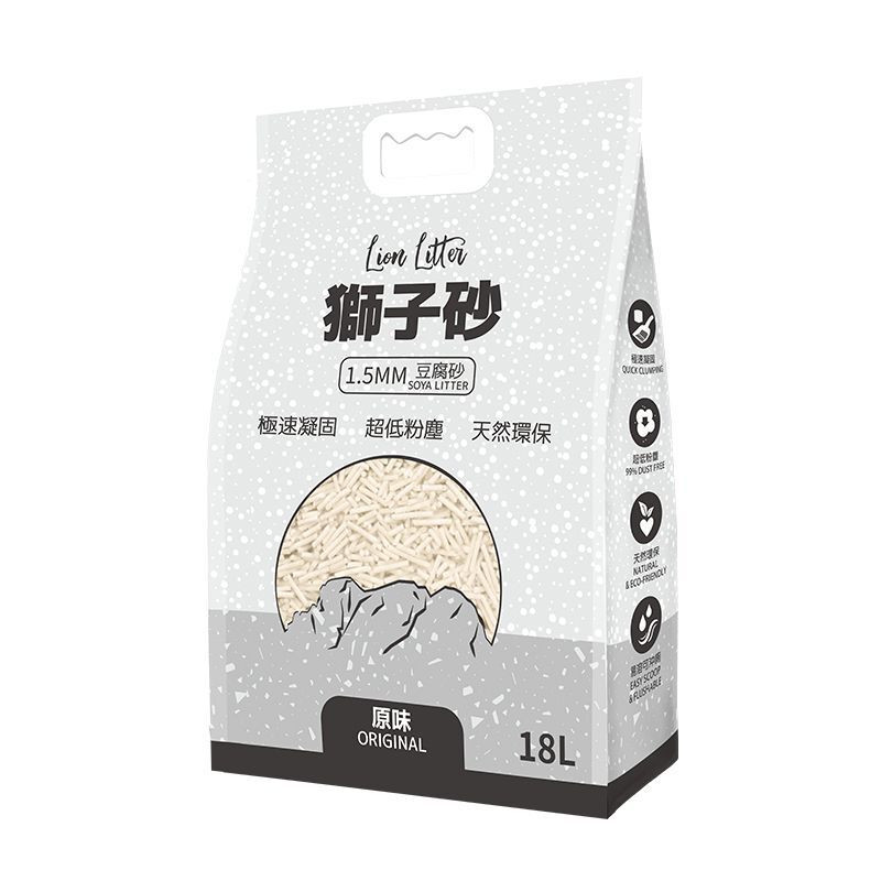 Lion Litter-1.5MM soya litter 18L
