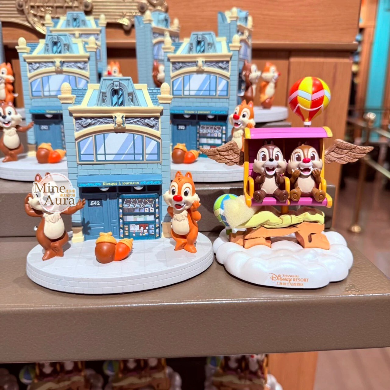 奇奇蒂蒂 Chip 'n Dale 房屋場景 造型 相片夾 擺飾品 -上海迪士尼樂園