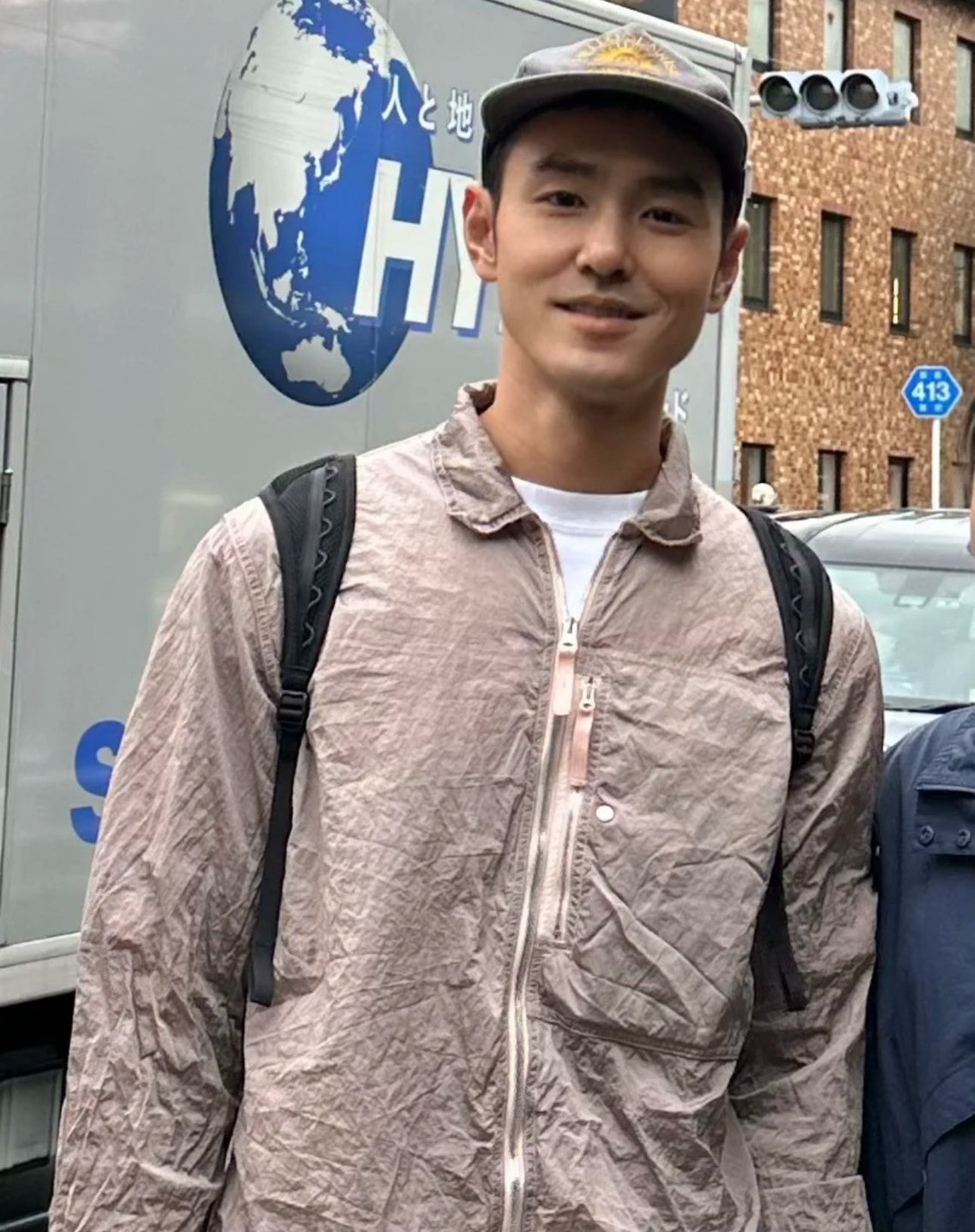 STONE ISLAND 石頭島 金屬尼龍翻領外套 古董玫瑰 阮經天同款 男款 指南針臂章 徽標夾克