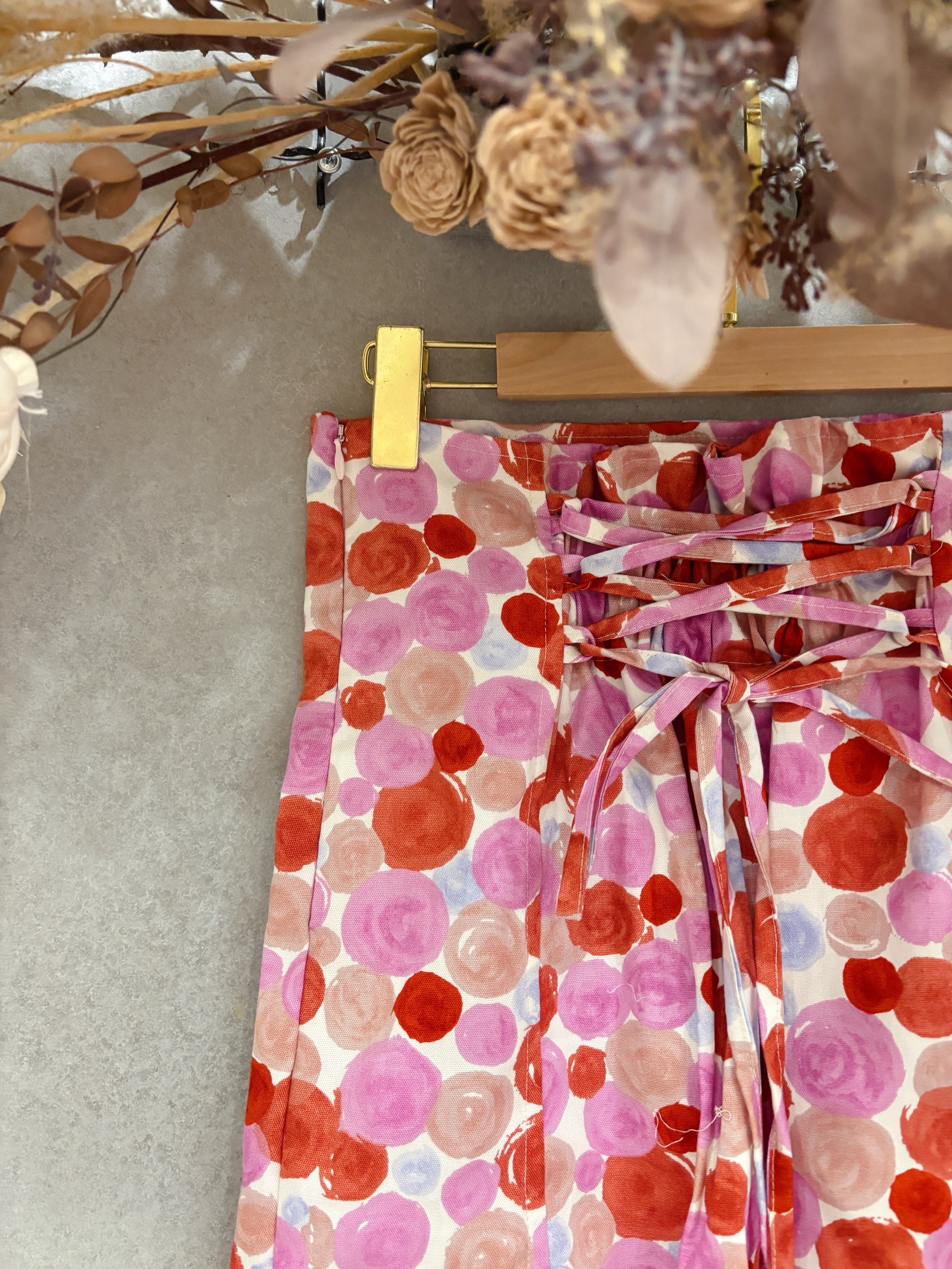 粉紅泡泡 媽咪後綁腰短裙