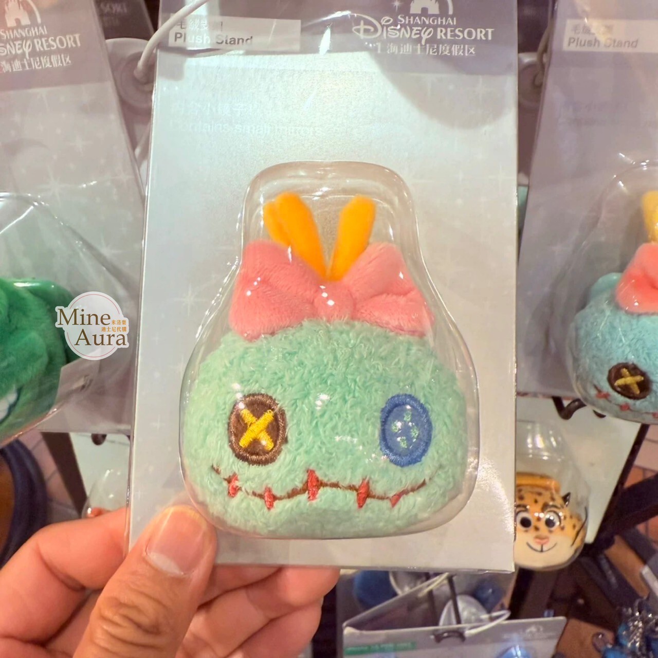 醜丫頭Scrump 立體大頭 絨毛 大頭 造型 手機支架 3C用品 星際寶貝 Lilo & Stitch -上海迪士尼樂園