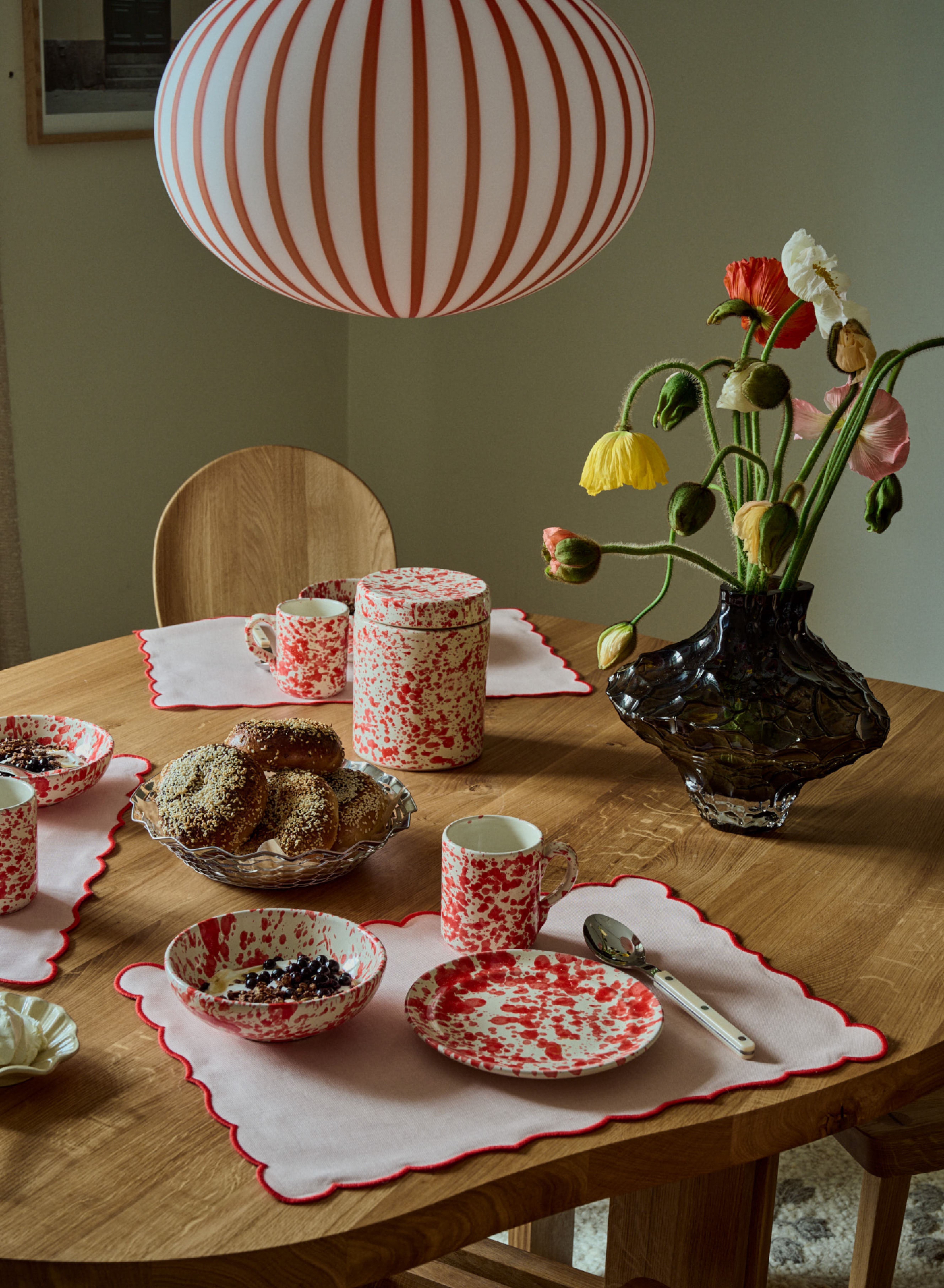 Lido 餐桌套組＿灰/橘