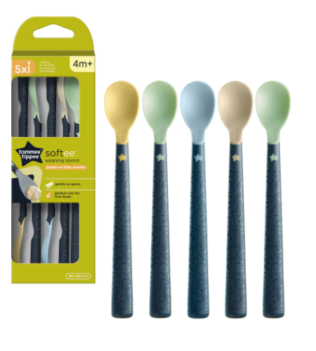 Tommee Tippee Soft Tip Feeding Spoon (5 Pack)
