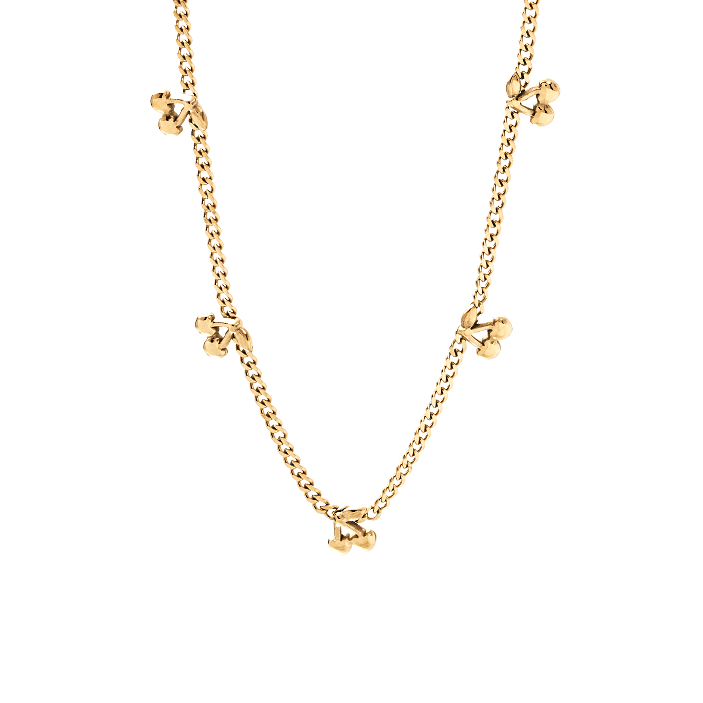 平價飾品,鍍18K金,鋼飾,櫻桃,鎖骨鍊,項鍊