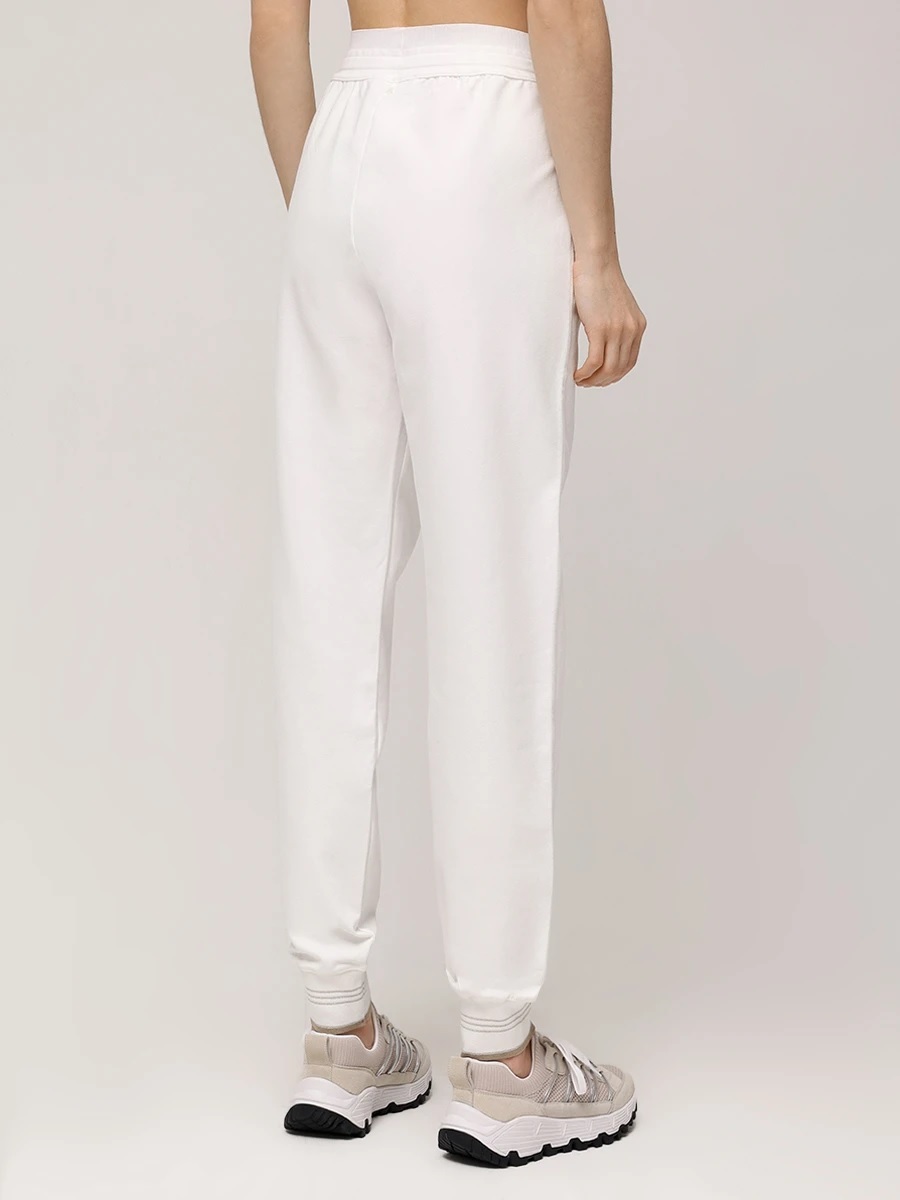 LORENA 抽繩縮口棉褲(白)