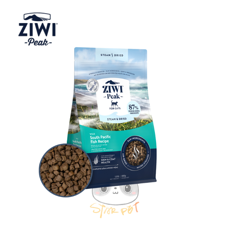 ZiwiPeak Steam & Dried For Cats - Wild South Pacific Fish 800g