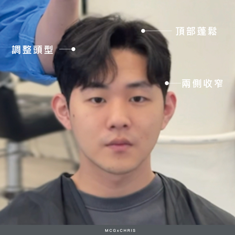 男生壓貼燙及全頭造型燙商品-Chris-M-Palace