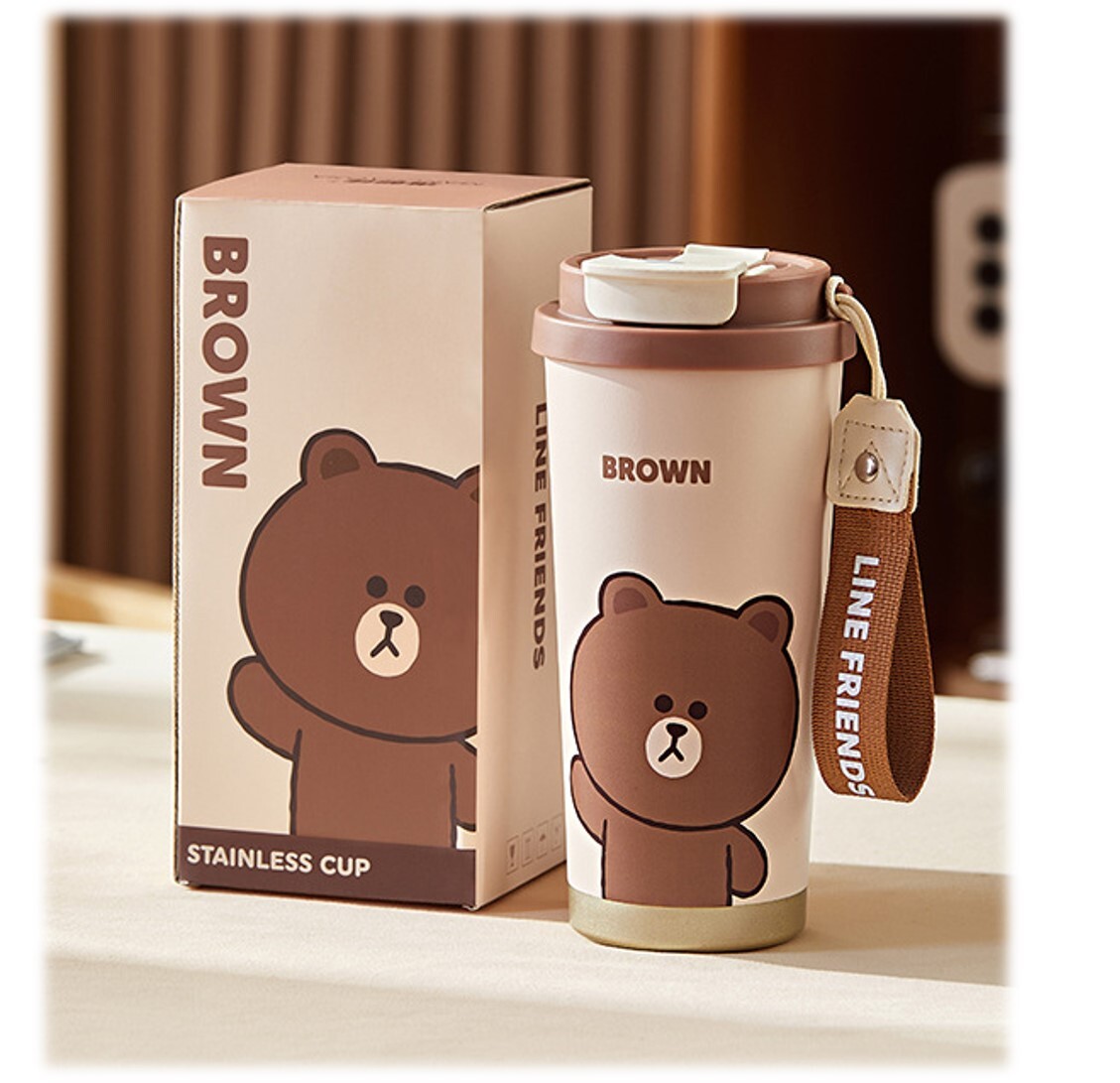 LINE FRIENDS - 真空冷熱咖啡保溫杯 (500ml)