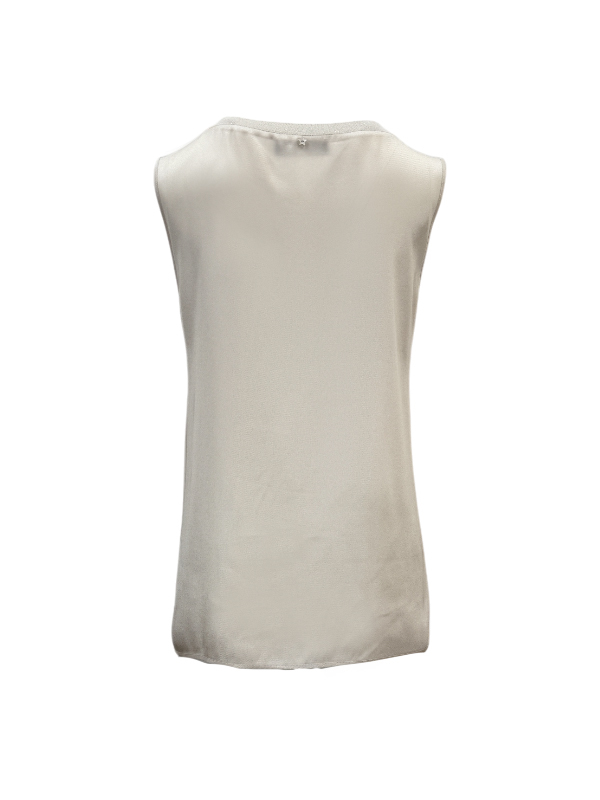LORENA 圓領寬肩背心(米)
