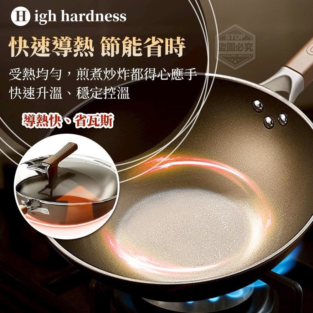 私廚推薦!抗刮雙面鈦塗層不沾全能炒鍋-0014