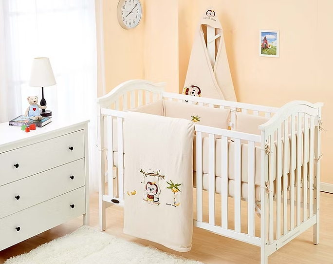 Lenny World LW1001 嬰兒針織床品套裝 - 活潑小猴