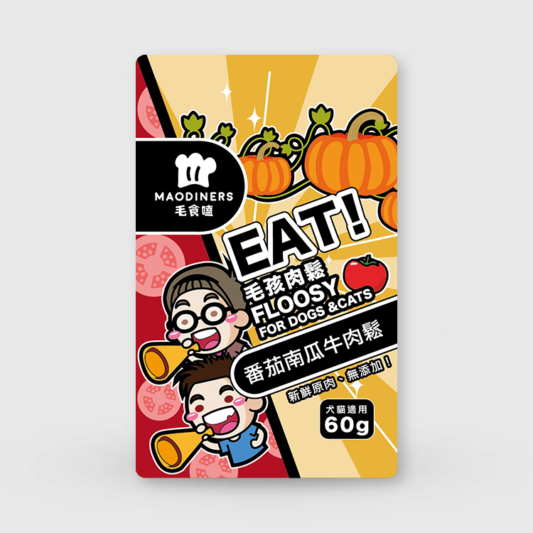EAT! 番茄南瓜牛肉鬆60g｜犬貓熟食副餐