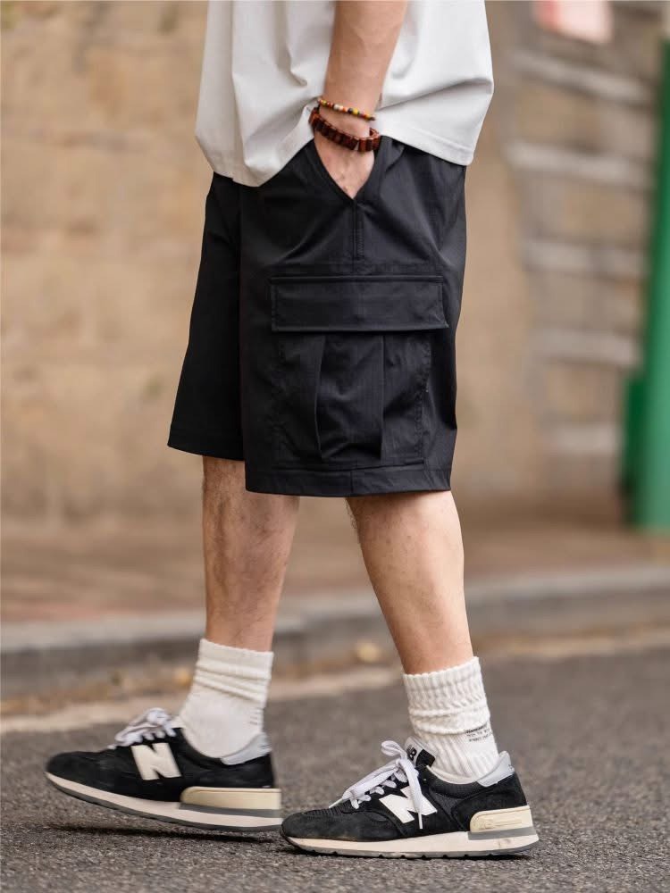 #預購 BTB 25SS 魯道夫涼感 科技面料 微彈尼龍 大口袋 工裝短褲 三色