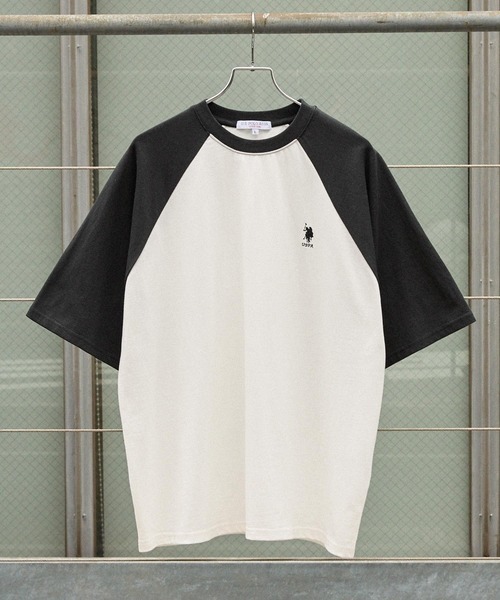 限時特價預購┃U.S. POLO ASSN. 刺繡 寬鬆 短袖 棒球 五分袖 短T