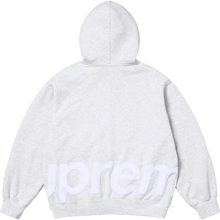Supreme Big Logo Zip Up Hooded Sweatshirt (Black)