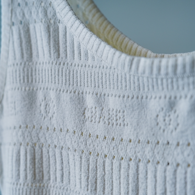 Chanel 白色針織背心