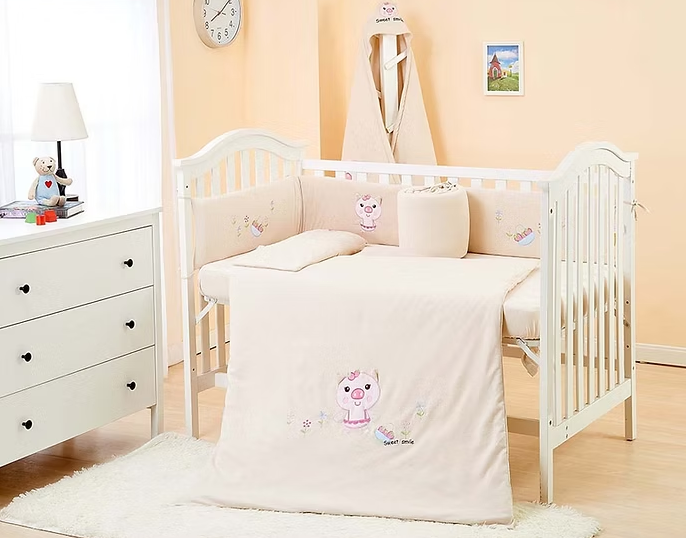 Lenny World LW1006 嬰兒針織床品套裝 - 可愛小豬