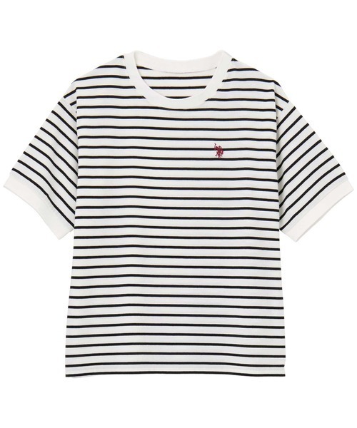 限時特價預購┃U.S. POLO ASSN. 別注 刺繡 滾邊 線條 短袖 上衣