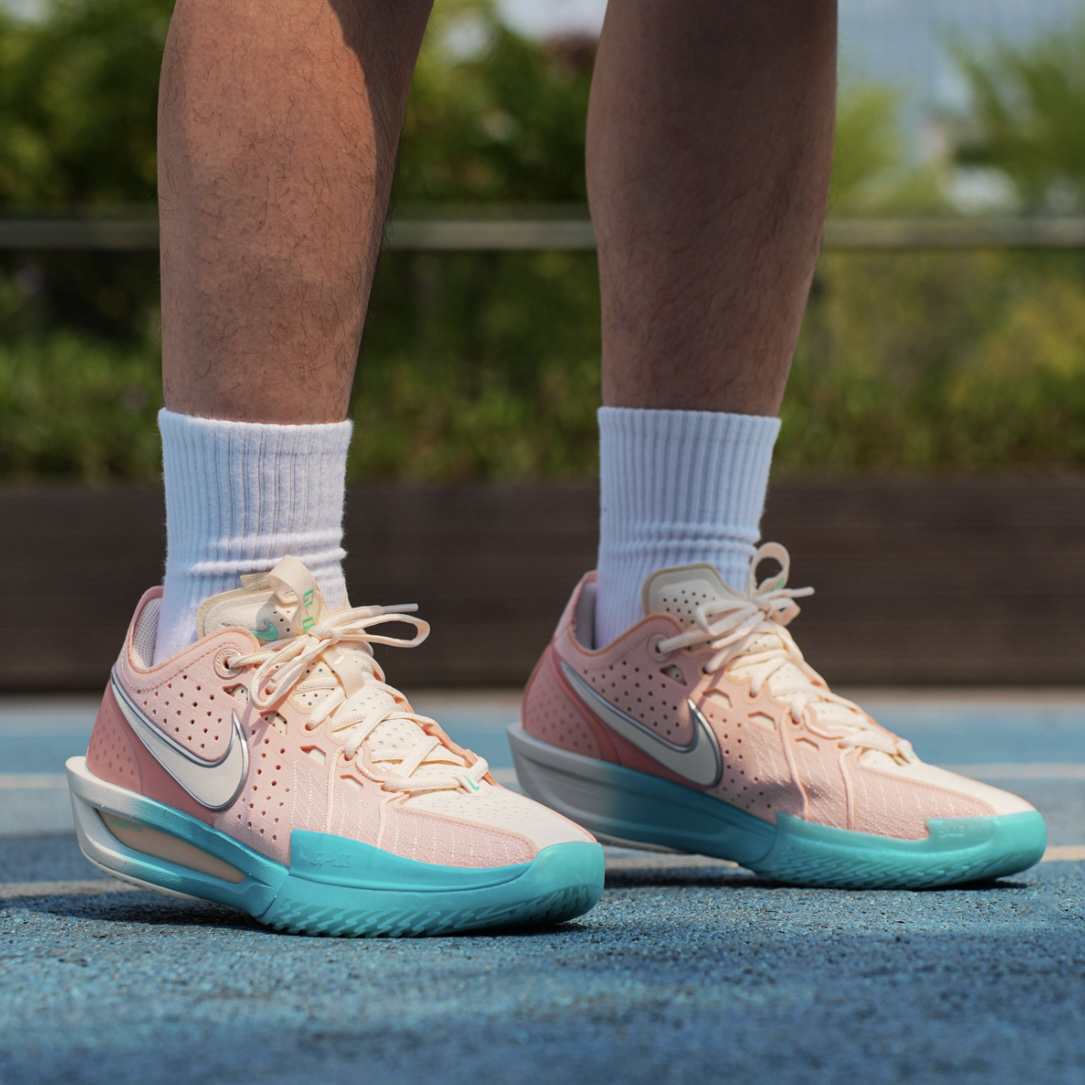 NIKE G.T. CUT 3 EP 珊瑚粉 淺粉 粉橘 湖水綠 實戰籃球鞋 運動鞋 大童款 女款 男款