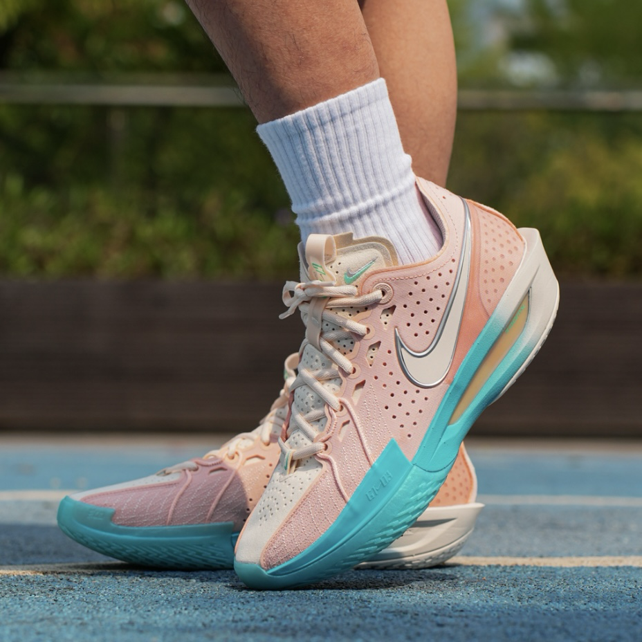 NIKE G.T. CUT 3 EP 珊瑚粉 淺粉 粉橘 湖水綠 實戰籃球鞋 運動鞋 大童款 女款 男款