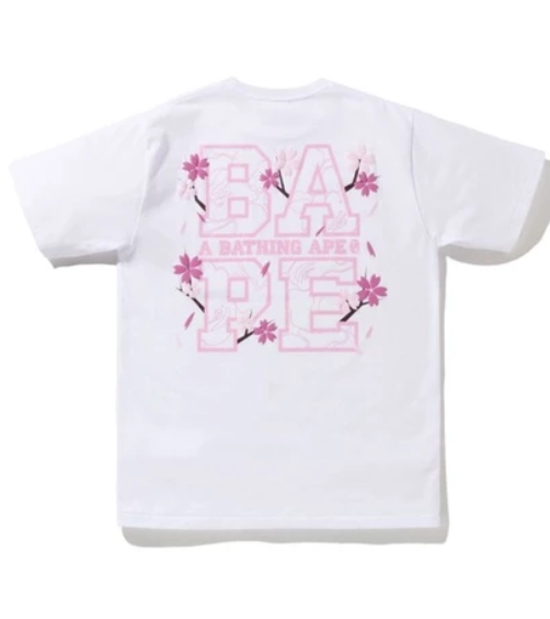 2022SS A BATHING APE BAPE SAKURA TEE 櫻花 日本 短T 附吊飾