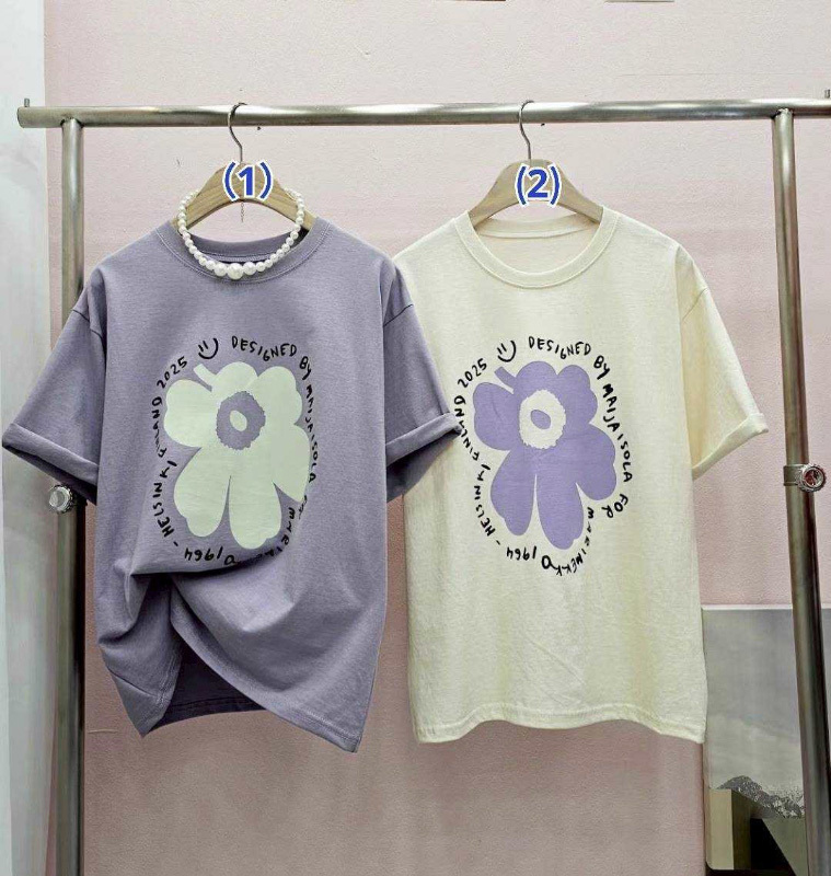 韓國製 2025新品 療癒系微笑大花 / 萌感俏皮小貓咪 休閒上衣