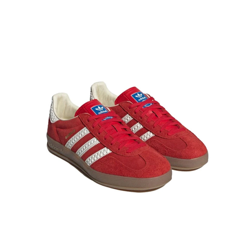 Adidas Gazelle Indoor 大紅 焦糖底 麂皮復古 浮雕 女鞋 IF1808 [台灣現貨]