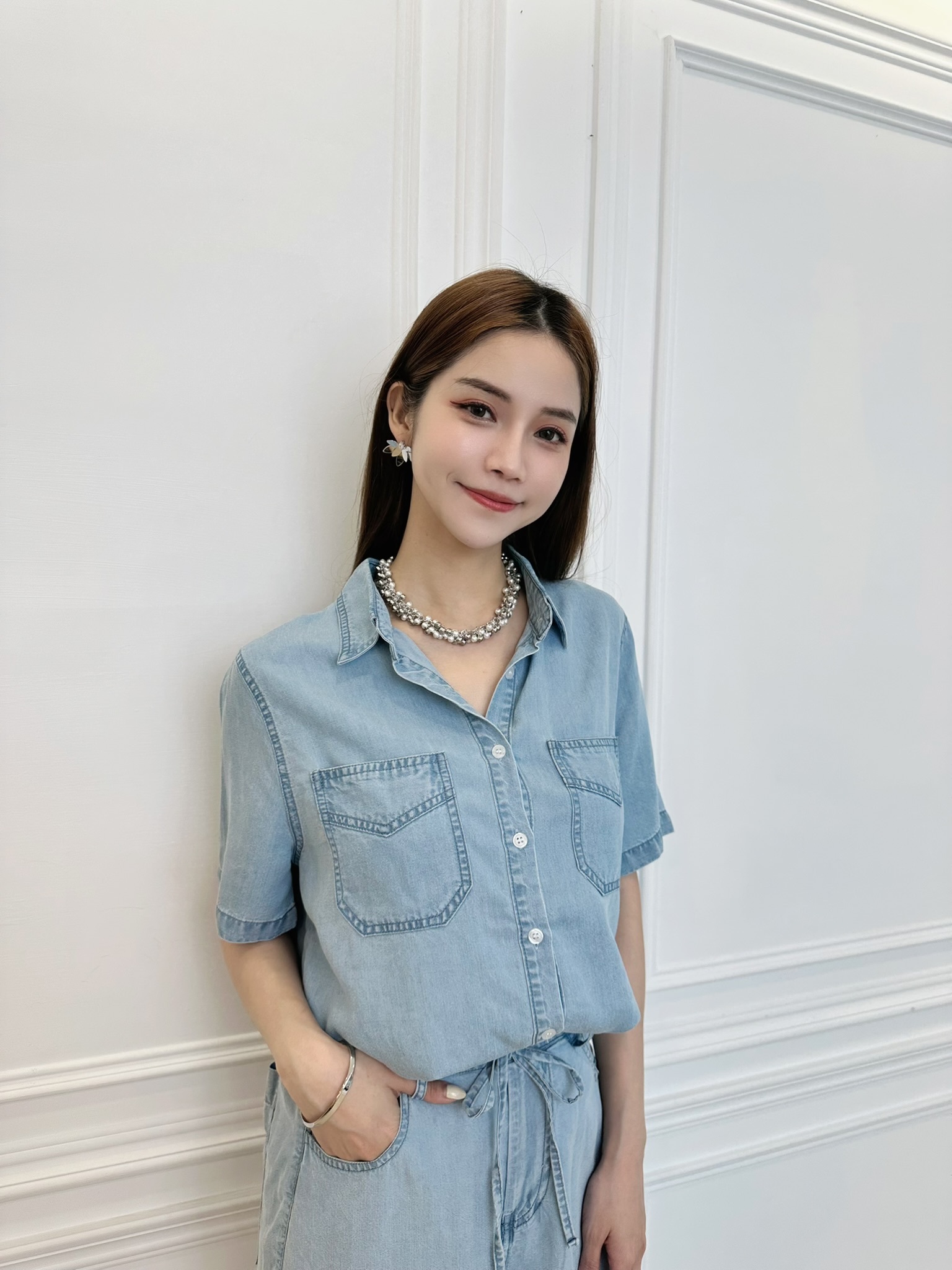 涼感軟料牛仔套裝