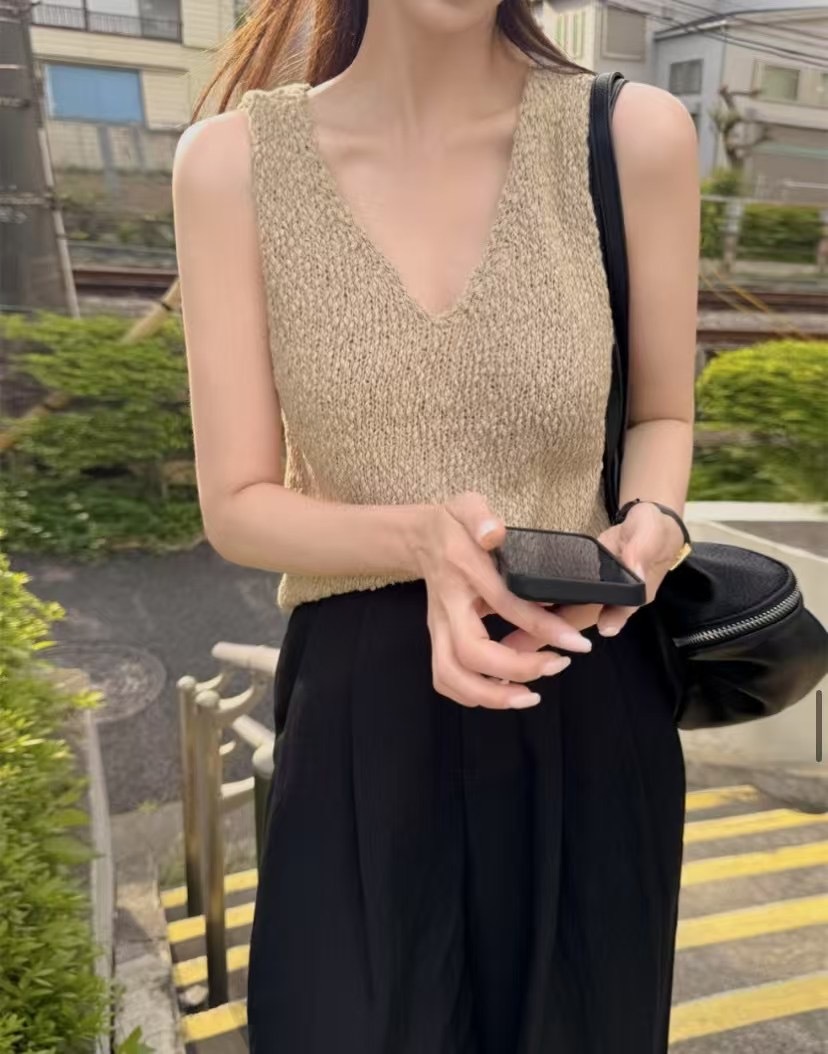 粒粒質感Knit Vest