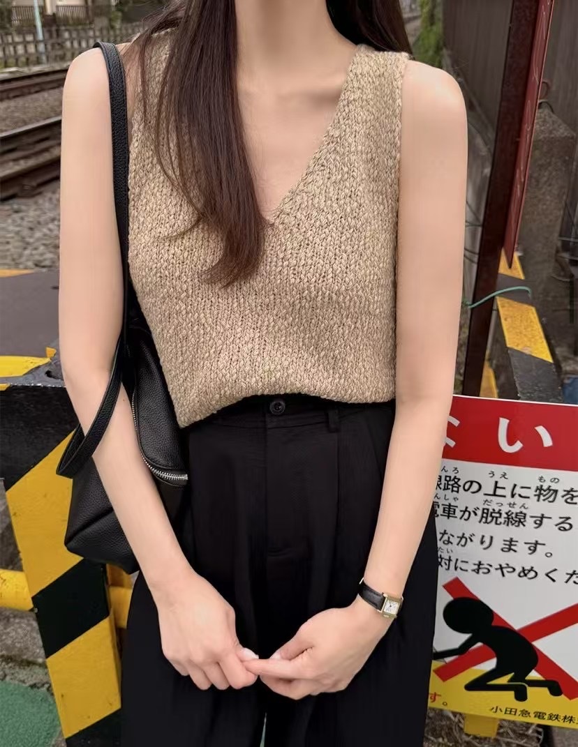 粒粒質感Knit Vest