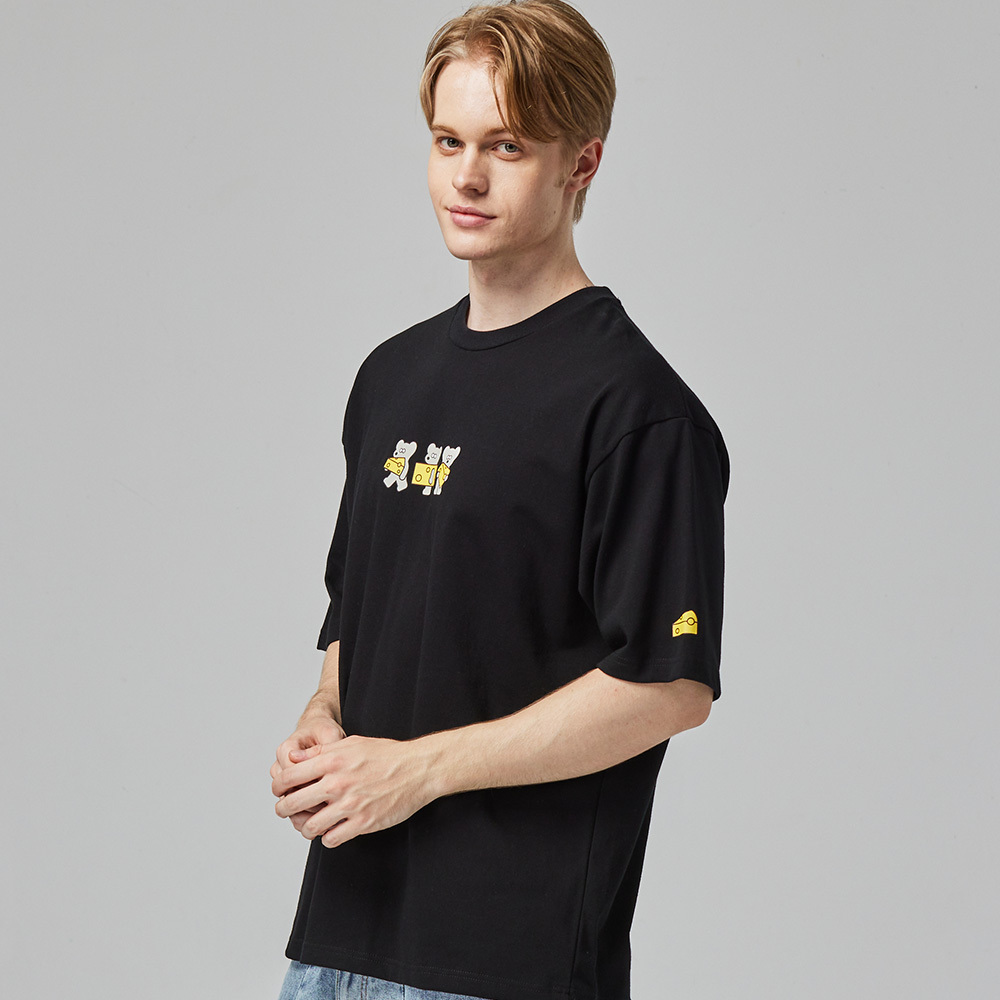 ANDY THE MOUSE,ANDY,安迪老鼠,T恤,厚磅T,重磅純棉T,寬版T,挺版短T,男女共版T,寬版T,棉T,精梳棉,印花T恤,潮流T恤,日系插畫T,中性T恤,親膚棉T,夏季T恤,扎實,柔軟,不悶熱,親膚