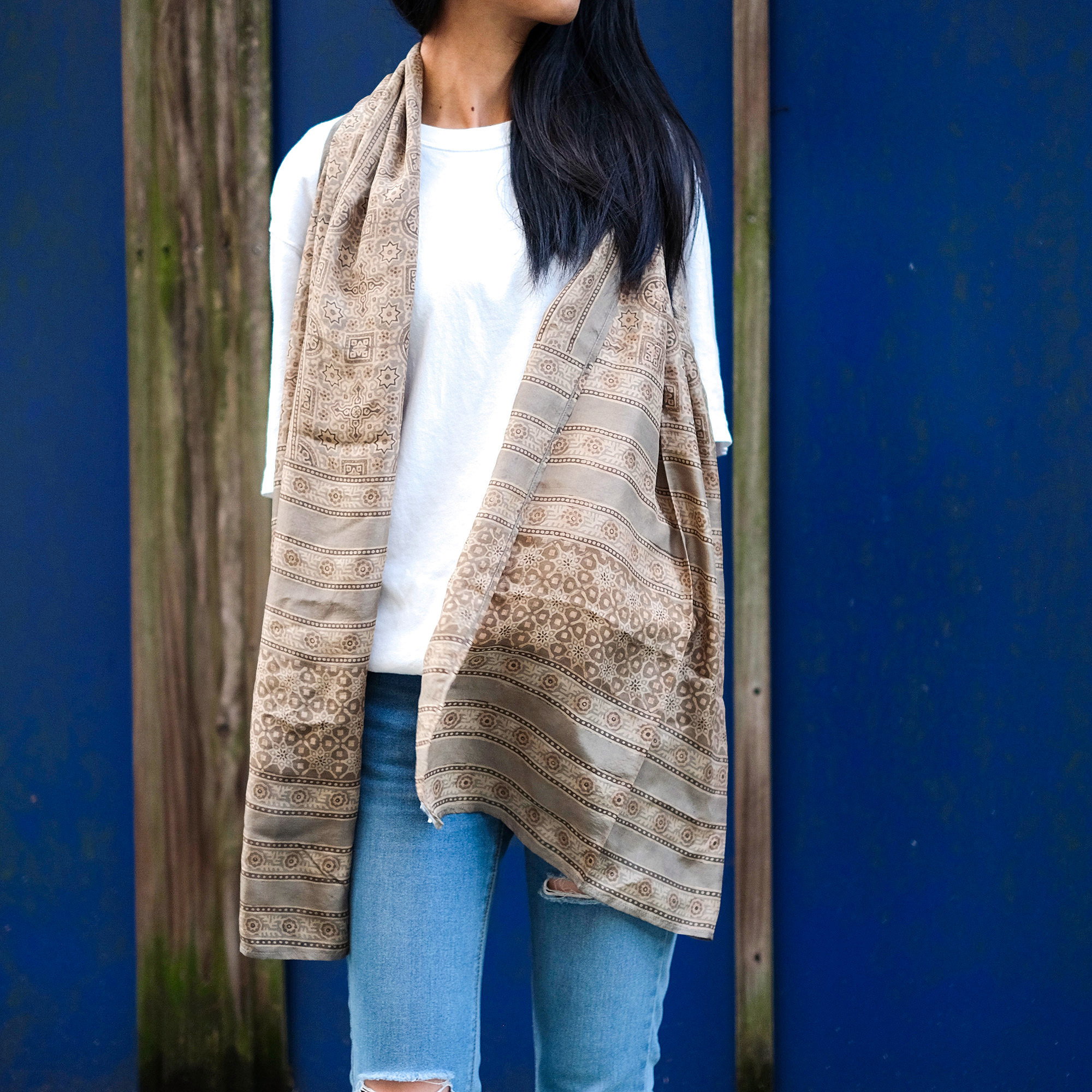 Ajrak 蓋染｜絲披肩 5｜巴基斯坦