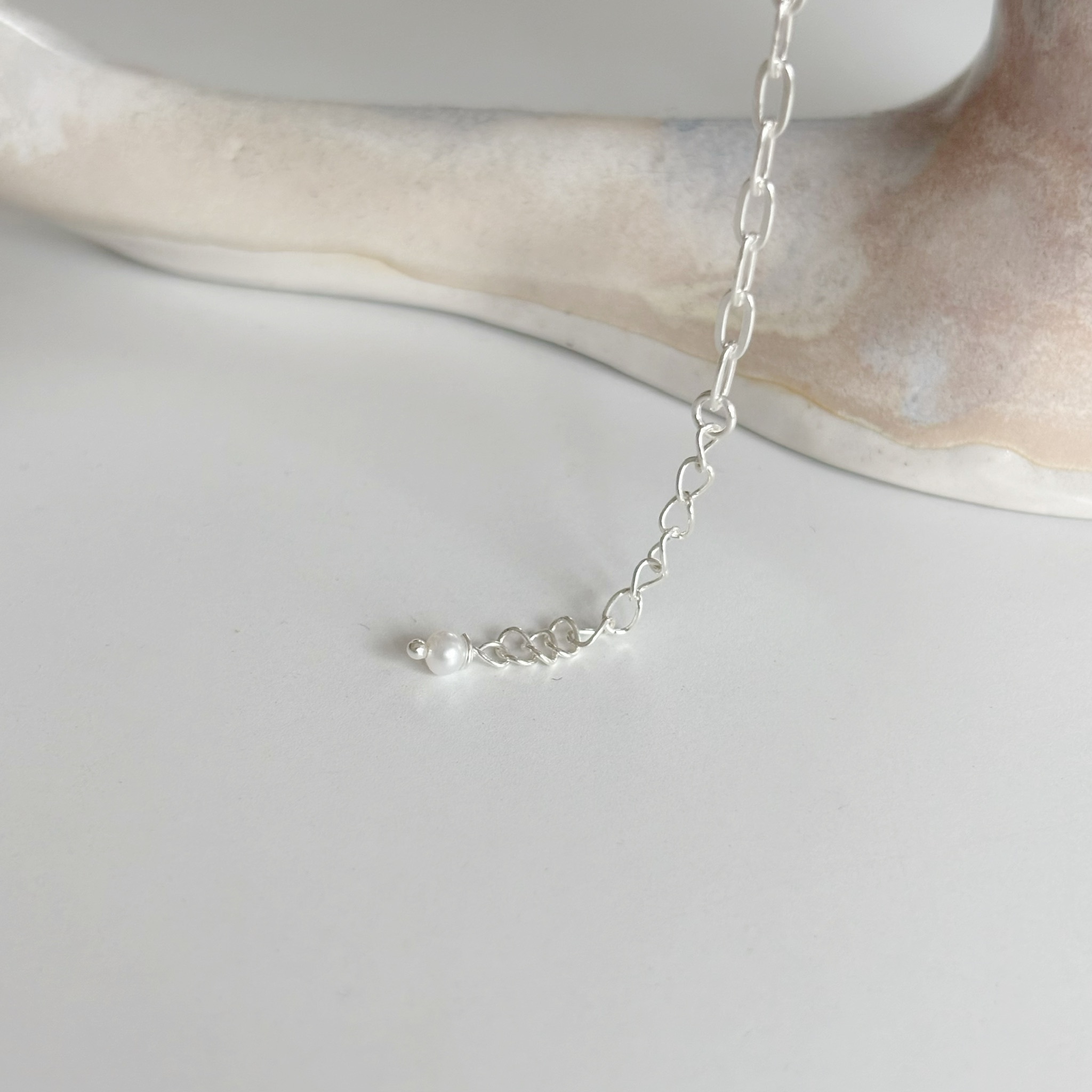 不規則排列珍珠手鍊