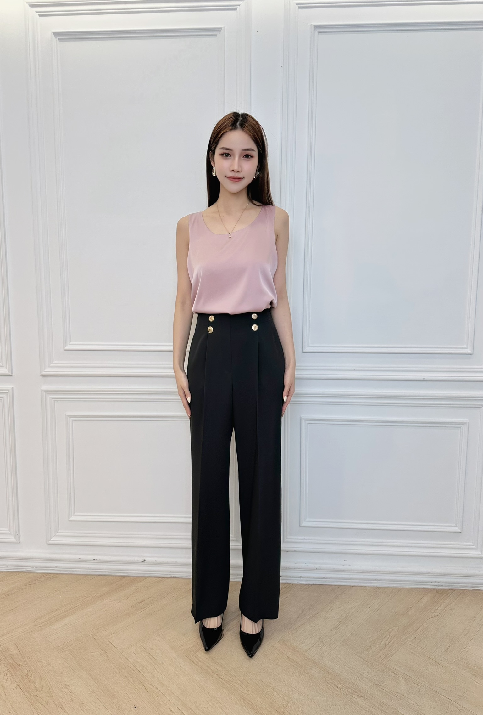 (職場必備)質感光澤背心