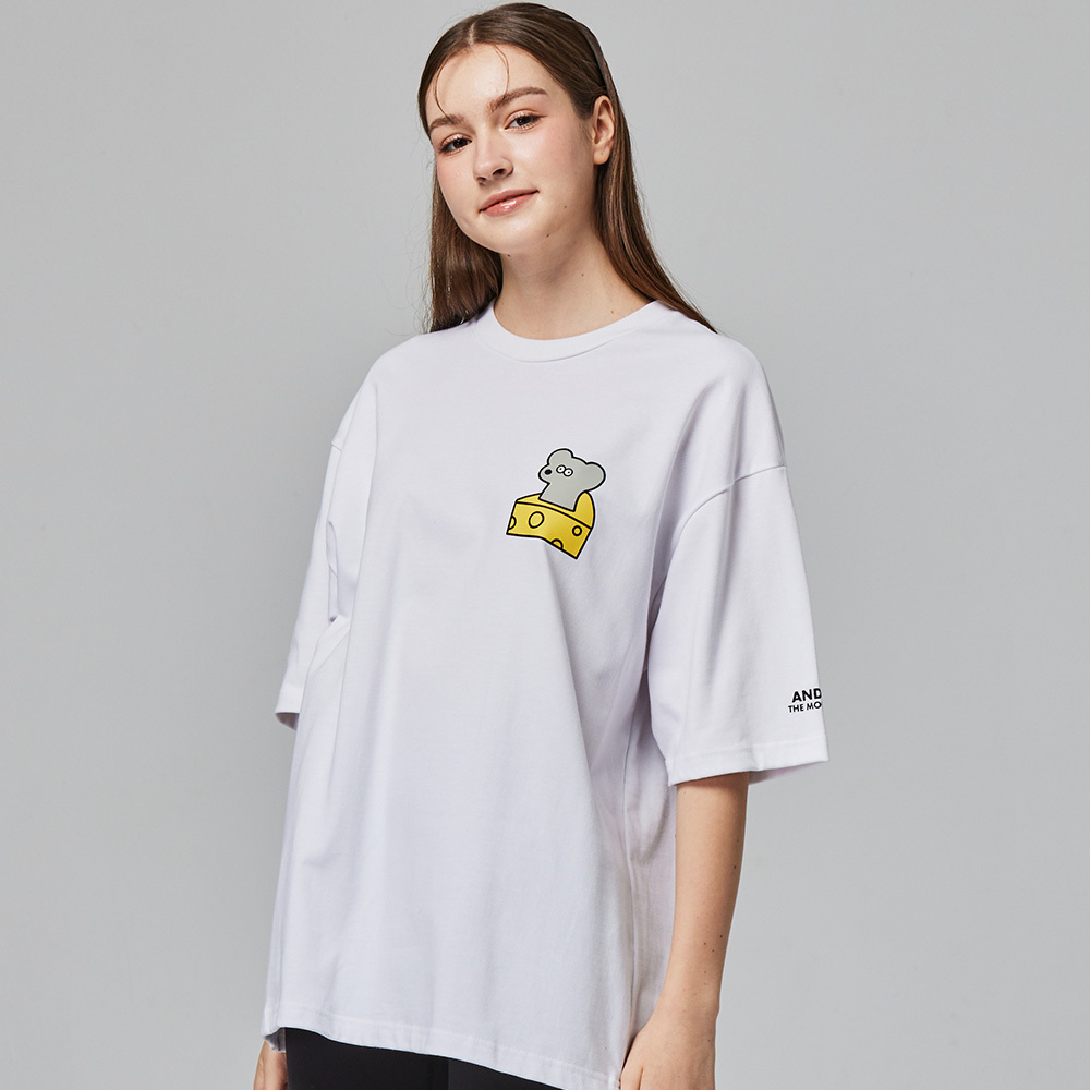 ANDY THE MOUSE,ANDY,安迪老鼠,T恤,厚磅T,重磅純棉T,寬版T,挺版短T,男女共版T,寬版T,棉T,精梳棉,印花T恤,潮流T恤,日系插畫T,中性T恤,親膚棉T,夏季T恤,扎實,柔軟,不悶熱,親膚