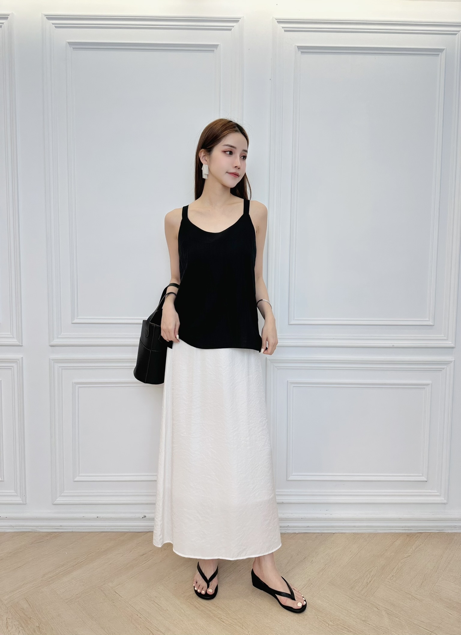 層次感拼接背心