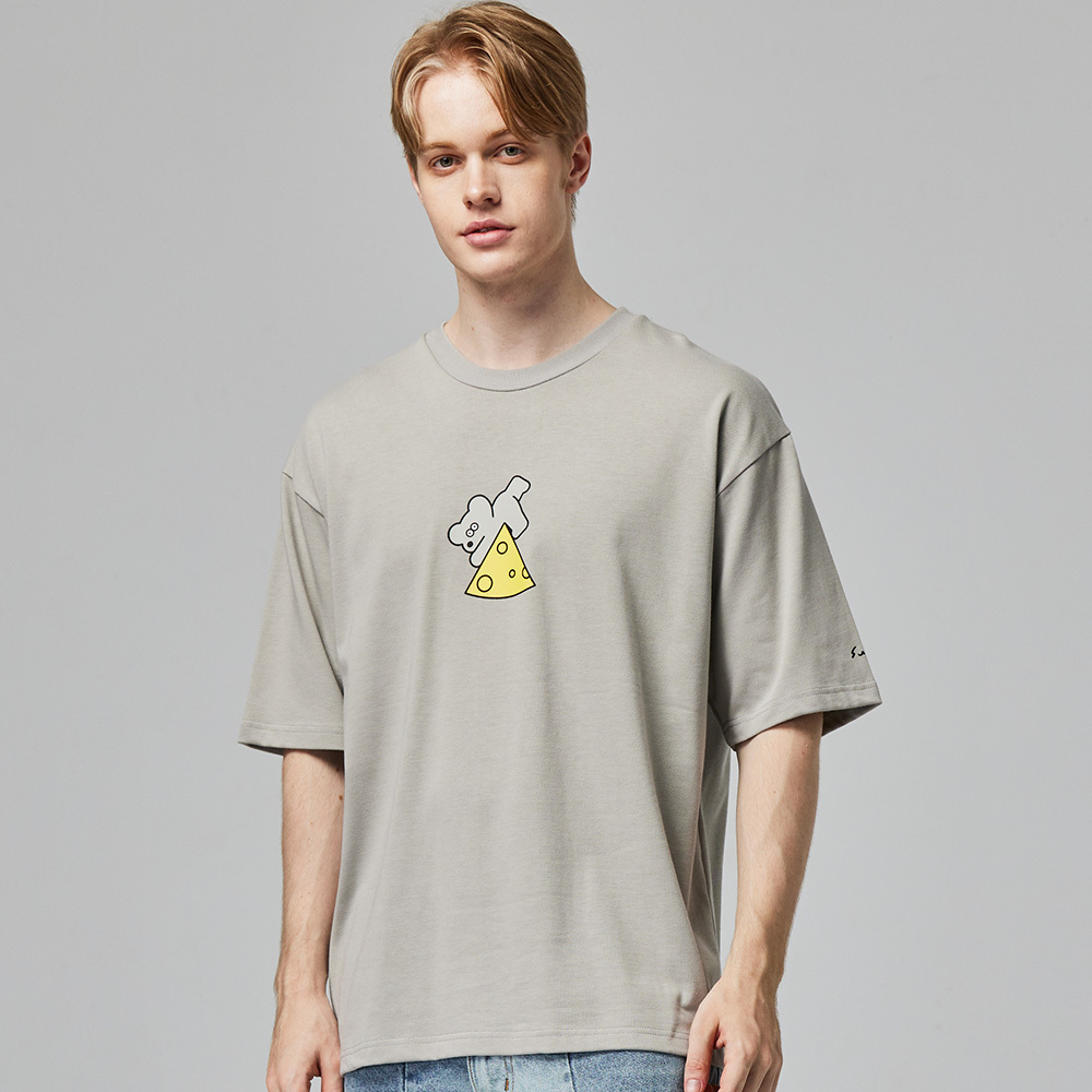 ANDY THE MOUSE,ANDY,安迪老鼠,T恤,厚磅T,重磅純棉T,寬版T,挺版短T,男女共版T,寬版T,棉T,精梳棉,印花T恤,潮流T恤,日系插畫T,中性T恤,親膚棉T,夏季T恤,扎實,柔軟,不悶熱,親膚
