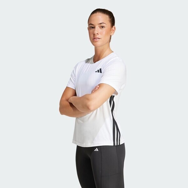 Adidas TE 3S Crew Tee JH1393 女 T恤 運動上衣 休閒短袖 健身 訓練 白