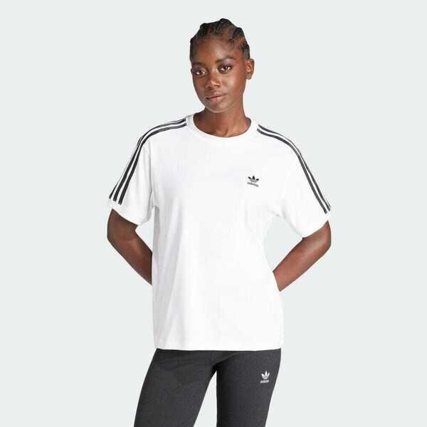 Adidas 3 Stripe Tee IR8051 女 短袖 上衣 T恤 運動 經典 三葉草 休閒 白黑