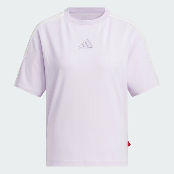 Adidas Cw Ss Tee JZ4159 女 T恤 運動上衣 休閒短袖 紫 亞版